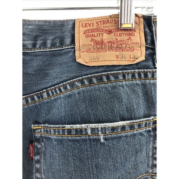 Men's Levi's 569 Loose Straight Jeans Size 31x30 - Picture 5 of 9